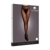 Le Désir Heart Patterned Tights - One Size - Black